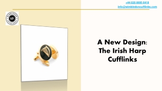 A New Design The Irish Harp Cufflinks