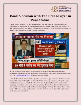 Top lawyer in Pune