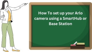 Call  1 323 521 4389: How To set up your camera using a SmartHub or Base Station