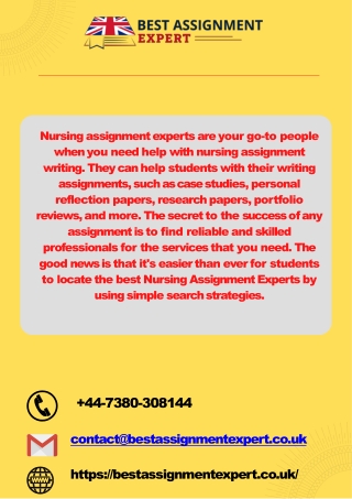 How To Find The Best Nursing Assignment Experts (1)