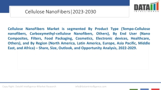 Cellulose NanoFibers Market Opportunities Insight 2023-2030