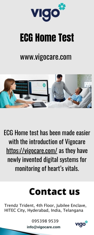 ECG Home Test - Vigocare.com