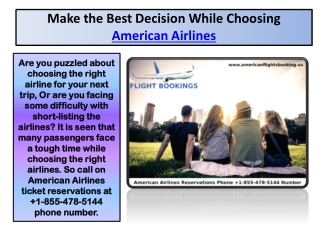 What are American Airlines Reservations Phone Number?