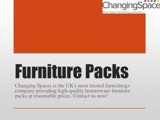 Furniture Packs