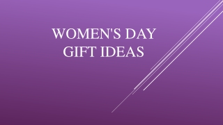 Women's Day Gift Ideas
