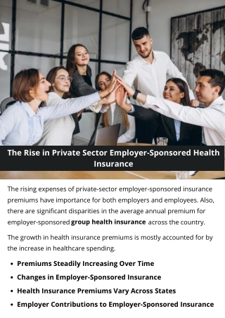 The Rise in Private Sector Employer-Sponsored Health Insurance