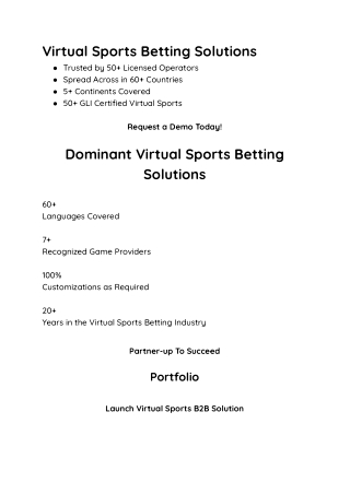 07 Virtual Sports Betting Solutions