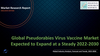 Pseudorabies Virus Vaccine Market Expected to Expand at a Steady 2022-2030