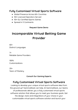 04 Fully customised virtual sports software