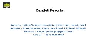 Bison River Resort | River Edge Homestay | Dandeli Resorts