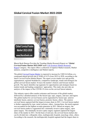 Global Cervical Fusion Market 2022-2028