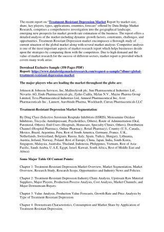 Treatment-Resistant Depression Market