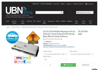 Buy Cel-Fi GO4 Mobile Repeater Kit for Vehicles. Omni Antenna HD Spring Base Bla