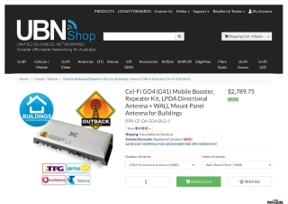 Buy Cel-Fi GO4 (G41) Mobile Booster, Repeater Kit, LPDA Directional Antenna   WA