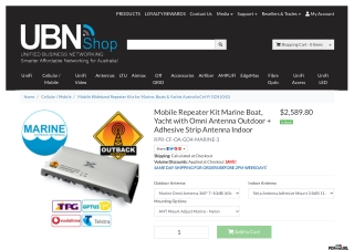 Buy Mobile Repeater Kit Marine Boat, Yacht with Omni Antenna Outdoor   Adhesive 