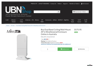 Buy Dual Band Ceiling/Wall Mount AP in Weatherproof Enclosure Online in Australi