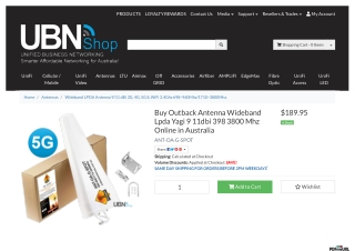 Buy Outback Antenna Wideband Lpda Yagi 9 11dbi 398 3800 Mhz Online in Australia
