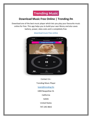 Download Music Free Online  Trending.fm