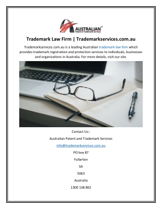 Trademark Law Firm  Trademarkservices.com.au