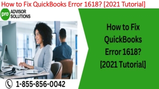 Simple step by step guide to resolve QuickBooks Error 1618