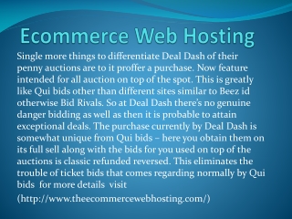 theecommercewebhosting