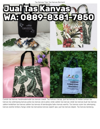 O889–8ᣮ8I–ᜪ85O (WA) Tas Kanvas Lukis Tas Kanvas Dan Harga