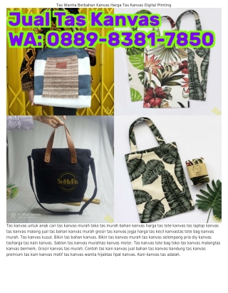 Ô88ᑫ•838l•ᜪ85Ô (WA) Toko Tas Ransel Kanvas Di Bandung Jual Tas Kanvas Di Bogor