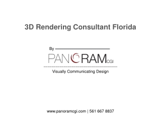 3D Rendering Consultant Florida by Panorama CGI