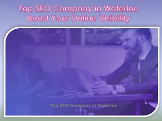 Top SEO Company in Waterloo - Boost Your Online Visibility