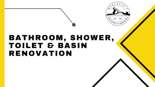 Bathroom, Shower, Toilet & Basin Renovations Melbourne
