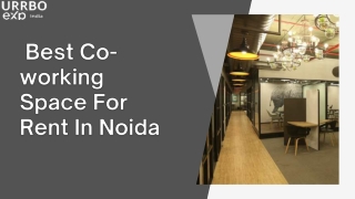 Best Co-working Space For Rent In Noida