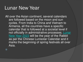Lunar New Year