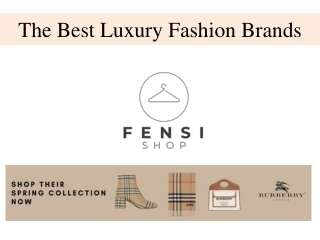 The Best Luxury Fashion Brands