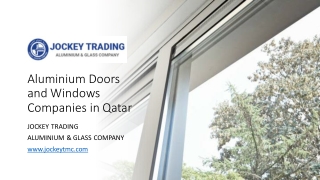 Aluminium Doors and Windows Companies in Qatar​