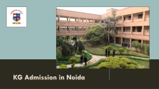 KG Admission in Noida