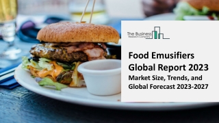 Food Emusifiers Market: Industry Insights, Trends And Forecast To 2032