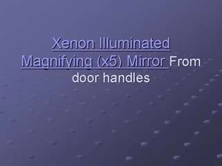 Xenon Illuminated Magnifying Mirror