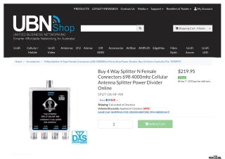 Buy 4 Way Splitter N Female Connectors 698 4000mhz Cellular Antenna Splitter Pow