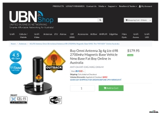 Buy Omni Antenna 3g 4g Lte 698 2700mhz Magnetic Base Vehicle Nmo Base Fat Boy On