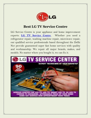 Best LG TV Service Centre