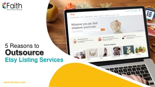 5 Reasons To Outsource Etsy Listing Services