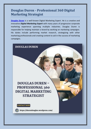 Douglas Duren - Professional 360 Digital Marketing Strategist