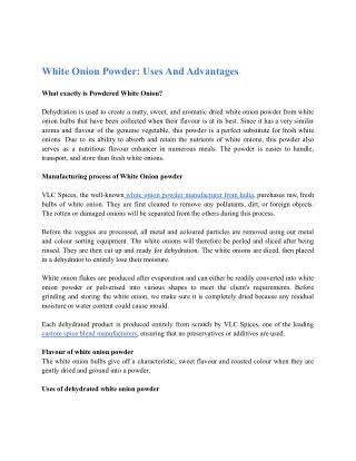 White Onion Powder_ Uses And Advantages.docx