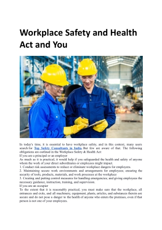 Workplace Safety and Health Act and You.docx - Google Docs