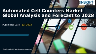 Automated Cell Counters Market it is estimated to grow at a CAGR of 5.9% by 2028