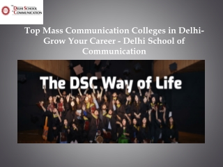 Top Mass Communication Colleges in Delhi