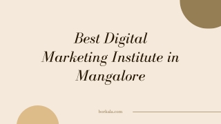 Best Digital Marketing Institute in Mangalore