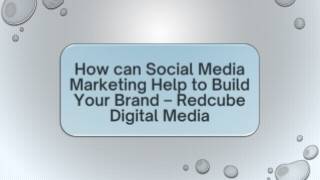 How can Social Media Marketing Help to Build Your Brand – Redcube Digital Media