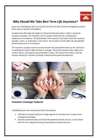 Why Should We Take Best Term Life Insurance?