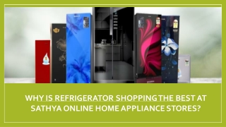 Refrigerator shopping